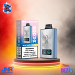 JNR Mega Box Pro 50K Blue Razz Cherry Einweg Vape mit Blue-Razz- und Kirsch-Geschmack und 50000 Zügen.