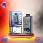 JNR Mega Box Pro 50K Blueberry Sour Raspberry Einweg Vape mit Blaubeer- und saurem Himbeer-Geschmack und 50000 Zügen.