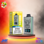 JNR Mega Box Pro 50K Green Apple Peach Pear Einweg Vape mit grünem Apfel-, Pfirsich- und Birnen-Geschmack und 50000 Zügen.