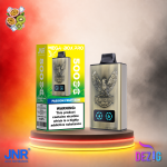 JNR Mega Box Pro 50K Passion Fruit Kiwi Einweg Vape mit Passionsfrucht- und Kiwi-Geschmack und 50000 Zügen.