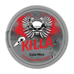 Killa Cold Mint White Snus Nikotinbeutel mit kaltem Minz-Geschmack, 20 Beuteln und 12,8mg Nikotin.
