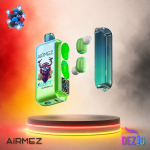 AirMez X Beats 40K Blueberry Ice Einweg Vape mit Blaubeer-Ice-Geschmack und 40000 Zügen.