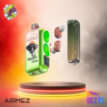 AirMez X Beats 40K Kiwi Grape Raspberry Einweg Vape mit Kiwi-Trauben-Himbeer-Geschmack und 40000 Zügen.