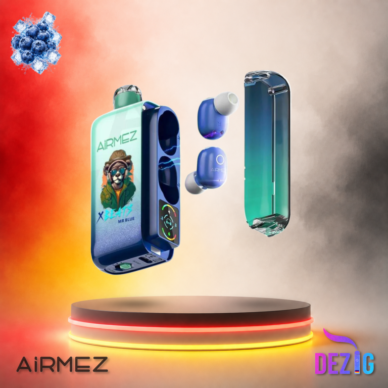 AirMez X Beats 40K Mr Blue Einweg Vape mit Mr-Blue-Geschmack und 40000 Zügen.