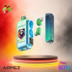 AirMez X Beats 40K Strawberry Kiwi Einweg Vape mit Erdbeer-Kiwi-Geschmack und 40000 Zügen.