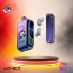 AirMez X Beats 40K Strawberry Watermelon Grape Einweg Vape mit Erdbeer-Wassermelonen-Trauben-Geschmack und 40000 Zügen.