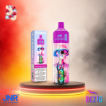 JNR Alien Max 18K White Peach Razz Einweg Vape mit weißem Pfirsich-Razz-Geschmack und 18000 Zügen.