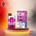 Fumot ECO 2in1 50K Strawberry Ice Huckleberry Einweg Vape mit Erdbeer-Ice- und Huckleberry-Geschmack und 50000 Zügen.