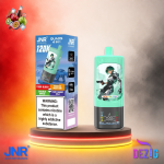 JNR Quads 4in1 120K Tiger Blood, Passion Fruit Kiwi, Double Apple und Fizzy Cherry Cola Einweg Vape mit 120000 Zügen.