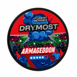 DRYMOST Armageddon Snus Nikotinbeutel in der Dose mit 22 Beuteln und 30mg Nikotin.