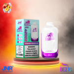 JNR LionKing 42K Summer Peach Ice Einweg Vape mit sommerlichem Pfirsich-Ice-Geschmack und 42000 Zügen.