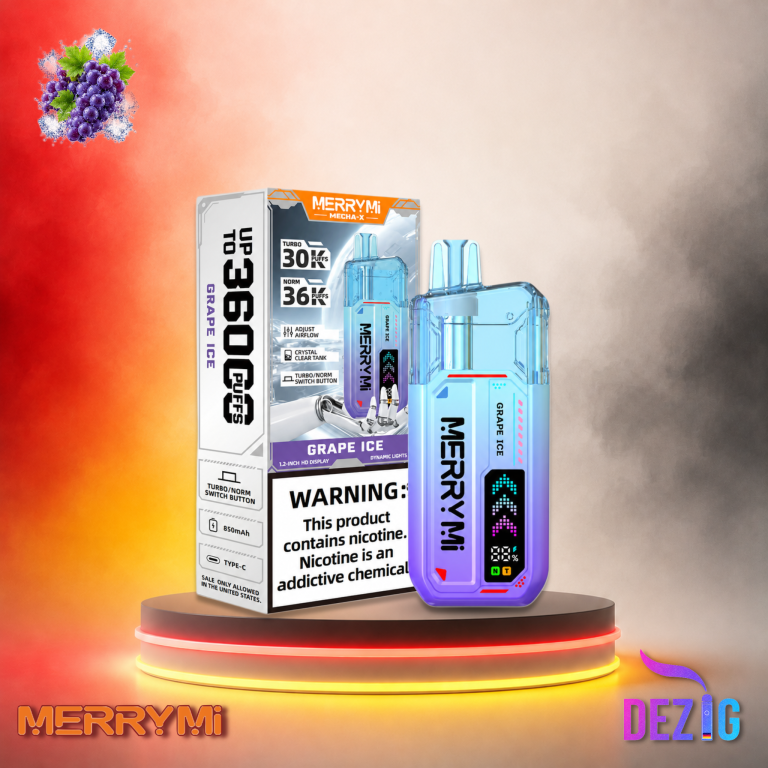 MerryMi Mecha X 36K Grape Ice Einweg Vape 36000 Züge Deutschland