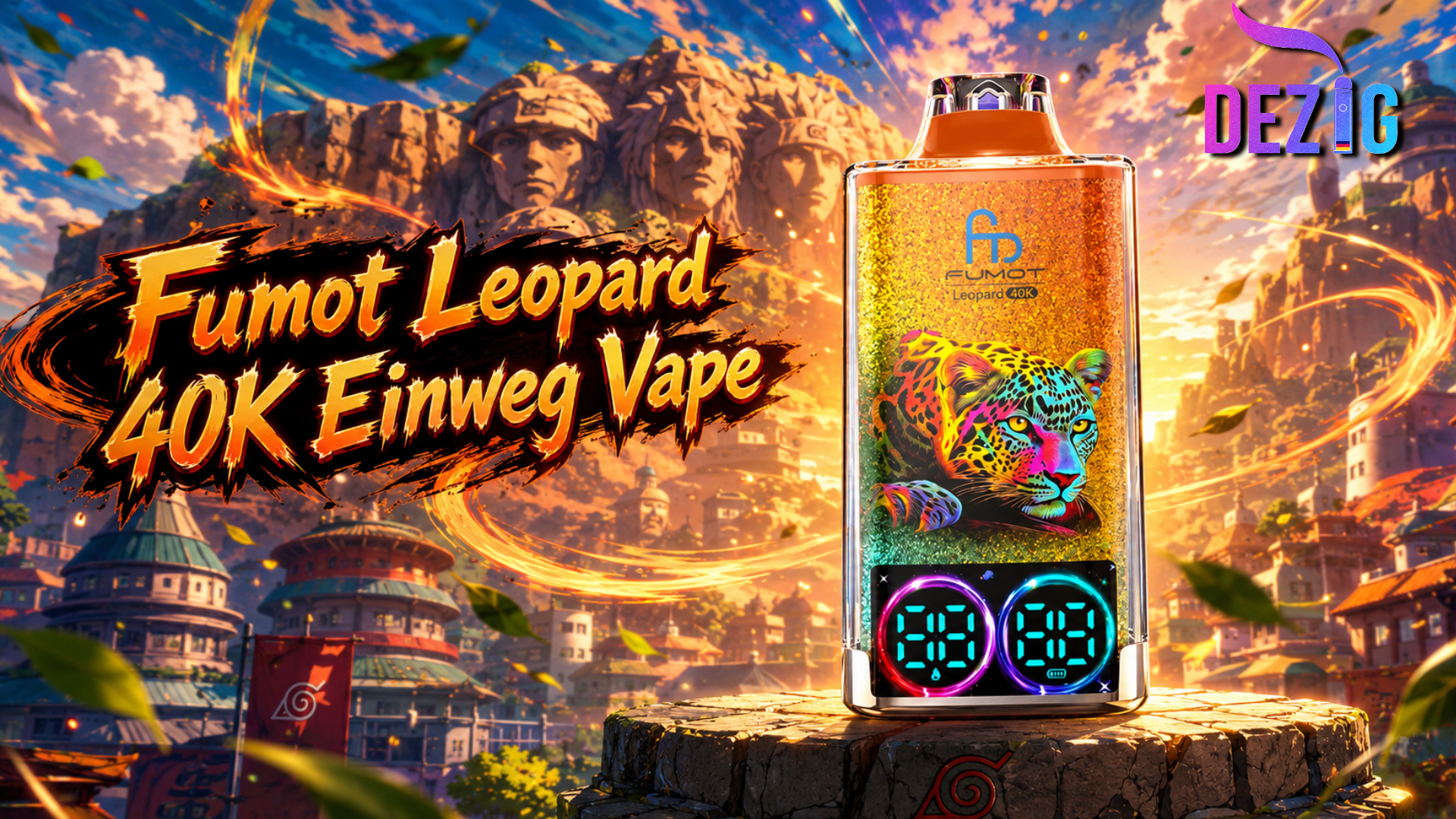 Fumot Leopard 40K Einweg Vape mit verschiedenen Geschmacksrichtungen