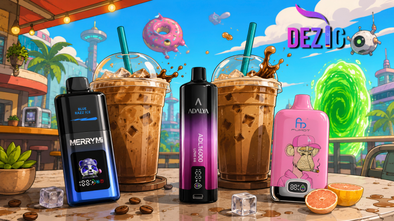 Iced Coffee und Einweg Vapes von Fumot, Merry-Mi und Adalya bei Dezig.de