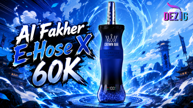 Al Fakher Crown Bar 60K E-Hose X disposable vape at DEZIG