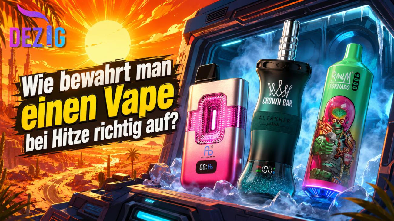 einweg e zigarette bei Hitze lagern Sommer Tipps
