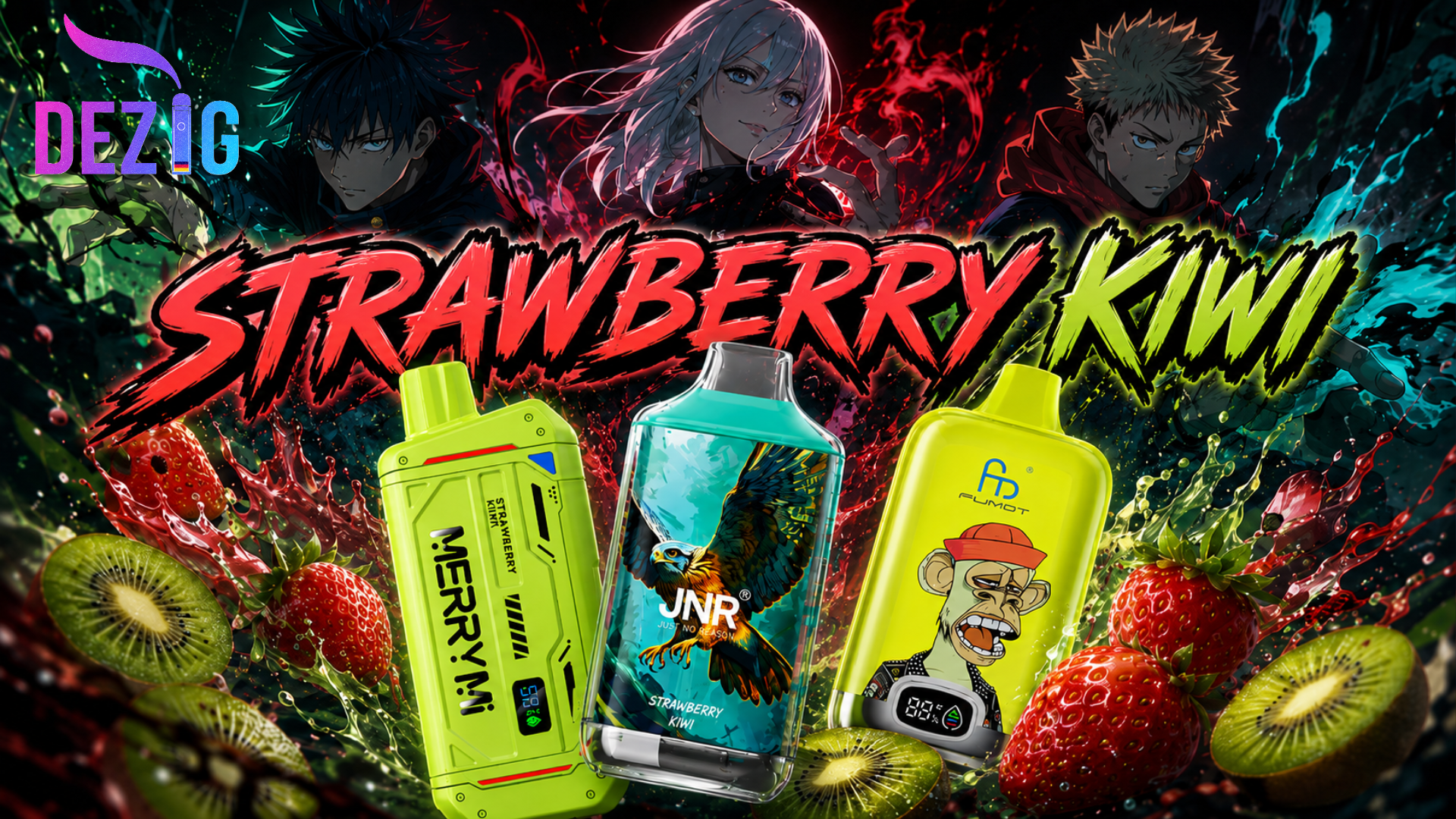 Einweg Vapes mit Strawberry Kiwi
