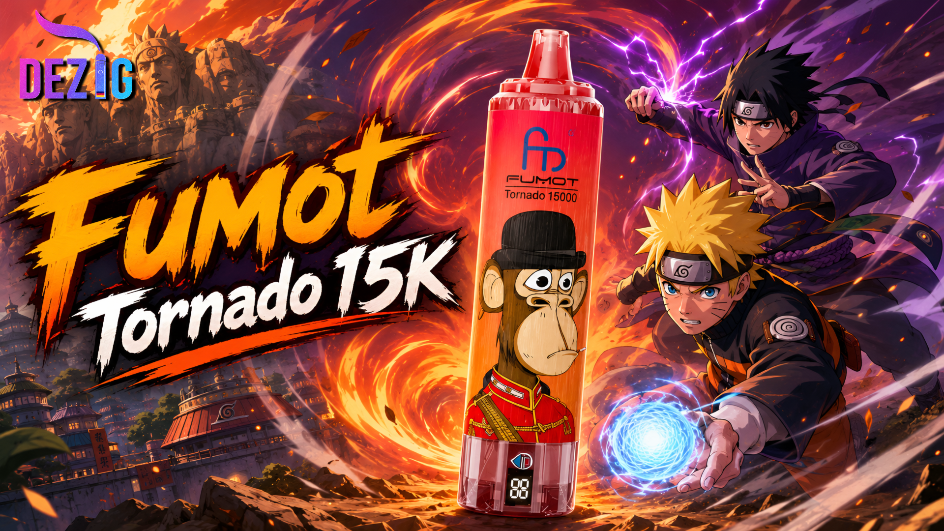 Fumot Tornado 15K Einweg Vape mit Smart Display