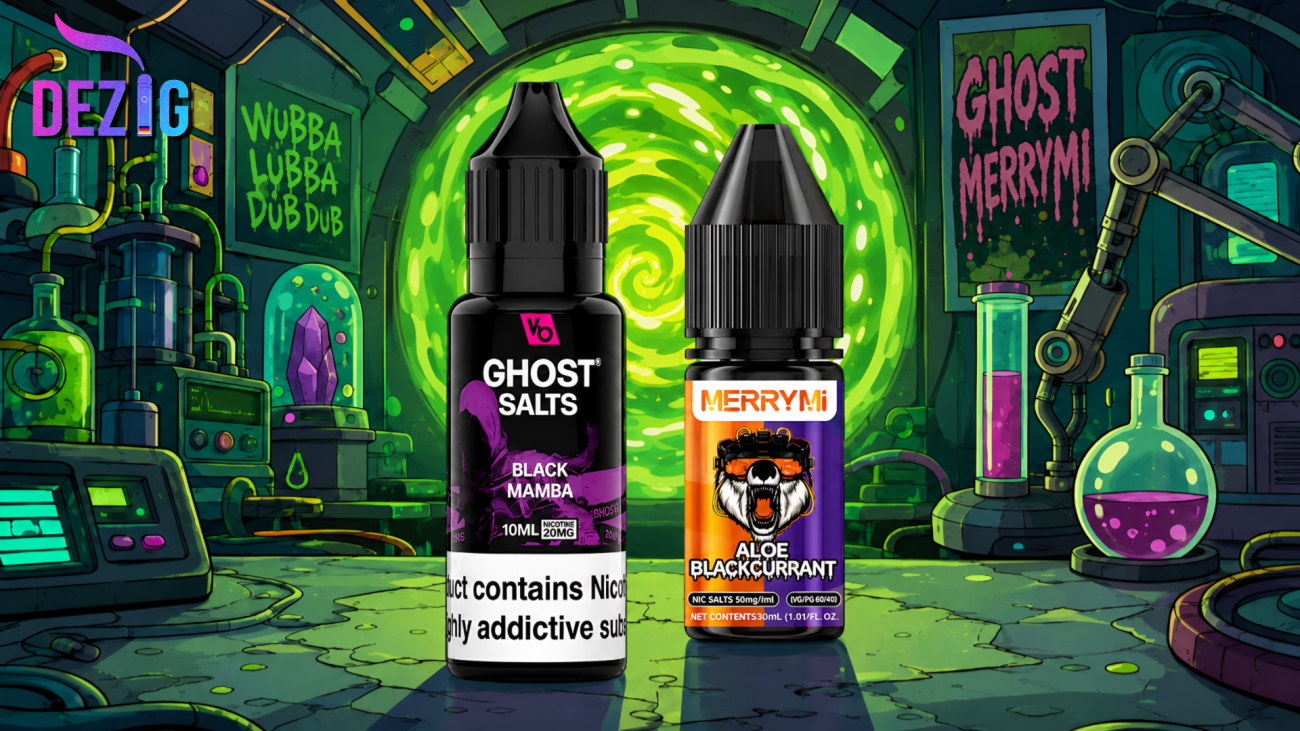 liquid kaufen – Liquid MerryMi Salts 30ml und Liquid Ghost Salts 10ml von DEZIG für Dampfer