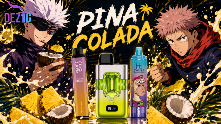 Piña Colada Geschmack mit Ananas, Kokosnuss und Einweg Vape