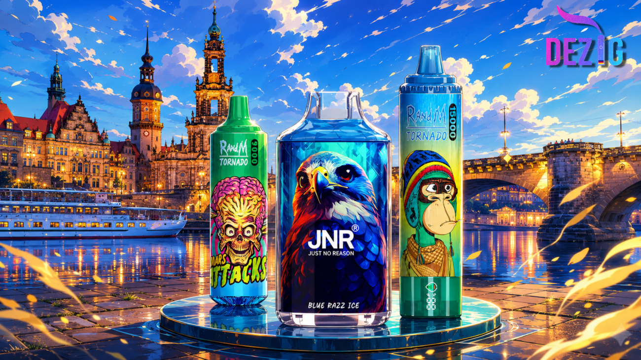 Vape Shop Dresden with JNR Falcon 16K, Fumot Tornado 15K and RandM Tornado 9K