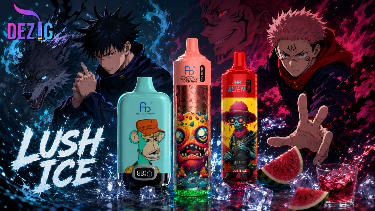 Welcher Geschmack ist Lush Ice. Aromen & Einweg-Vapes bei Dezig