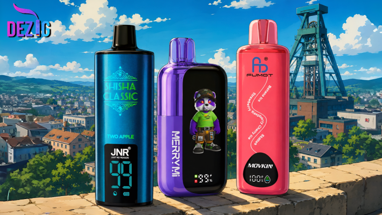 Buy disposable vapes in Bochum with MerryMi Panda X 40K, Fumot ECO 24K and JNR Shisha Classic 46K