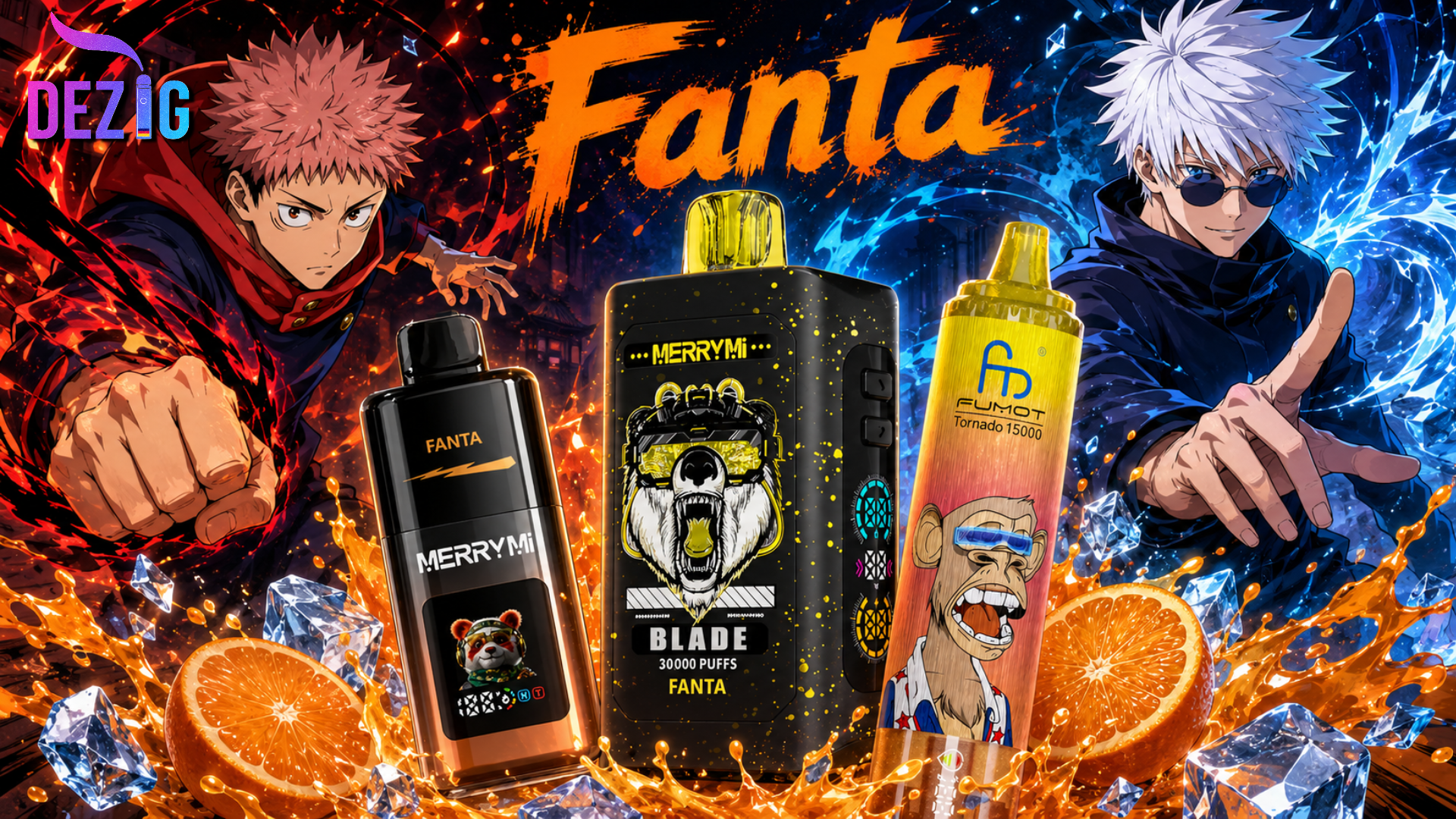 Fanta flavor in vapes with fruity and sparkling aromas