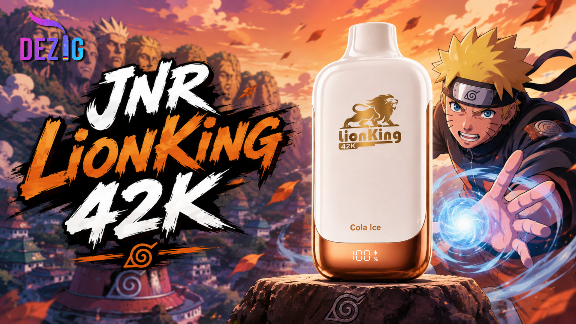 JNR LionKing 42K disposable vape with 42000 puffs and different flavors