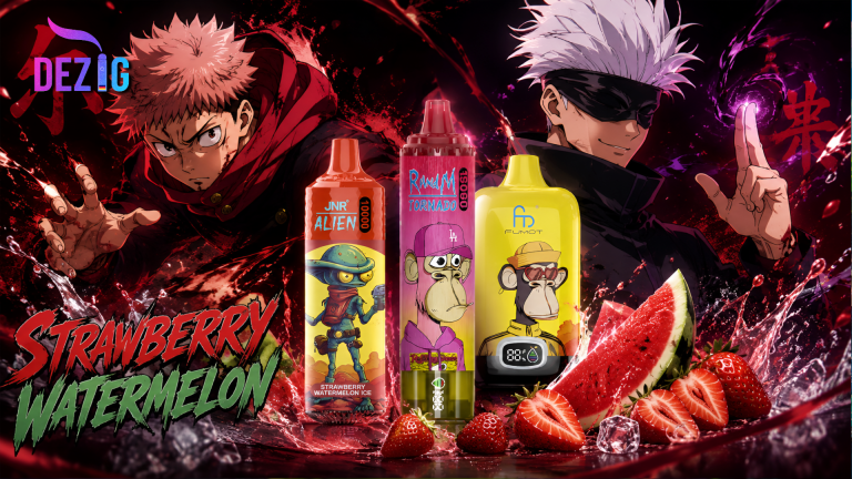 Strawberry Watermelon flavor – disposable vape with strawberry and watermelon flavor at DEZIG