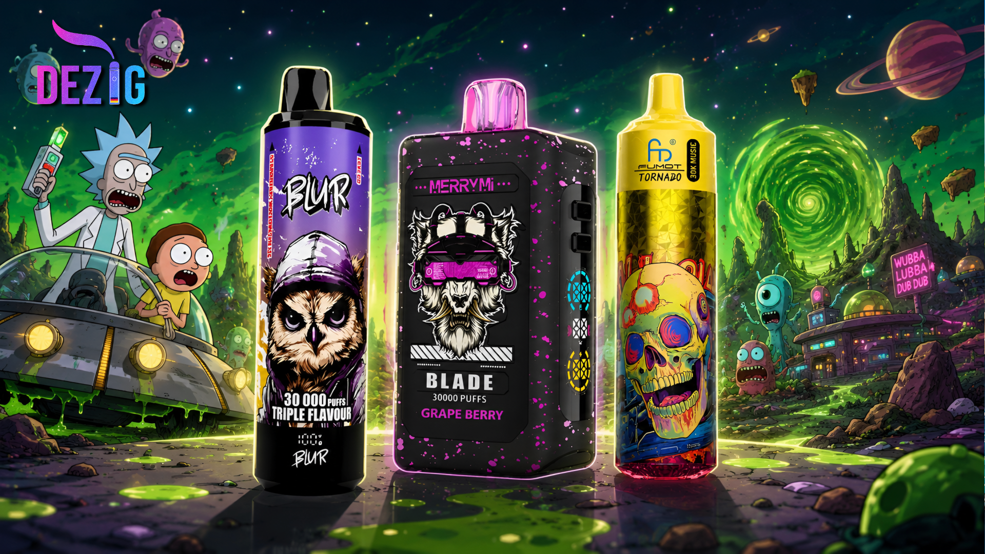 Vape 30K large vape models Blur 30000 MerryMi Blade 30K Fumot Tornado 30K