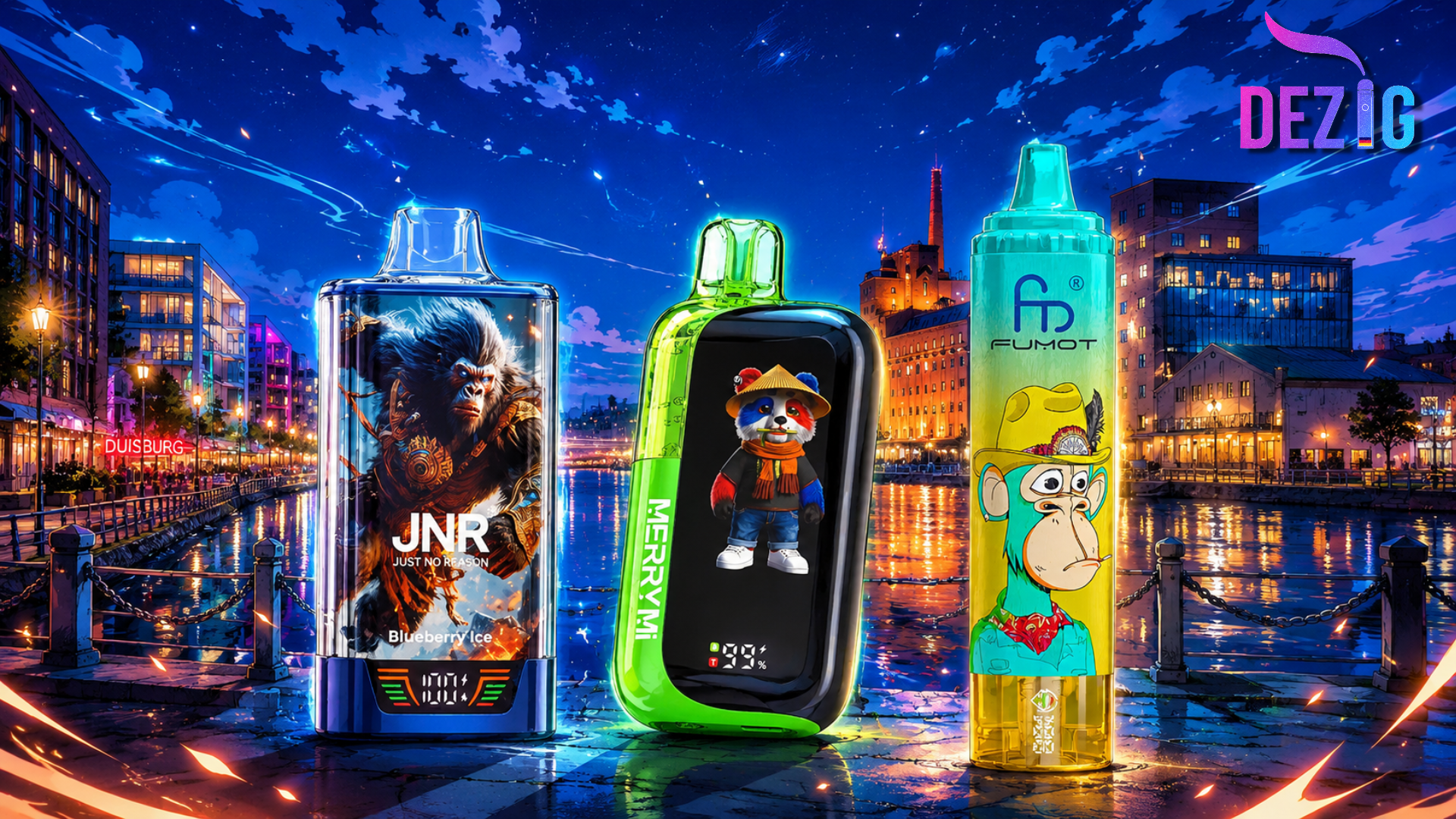 Vape Shop Duisburg – Disposable Vapes from MerryMi, Fumot and JNR